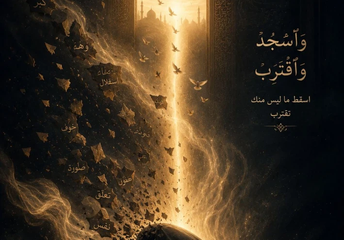 ﴿ أخطرُ ما في السجود أنك لا تقتربُ فيه من الله بجسدك… بل بما يسقط منك أثناء السجود ﴾