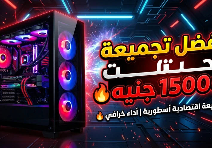 أفضل تجميعة كمبيوتر للألعاب والشغل بسعر أقل من 15000 جنيه في 2026 💻🔥