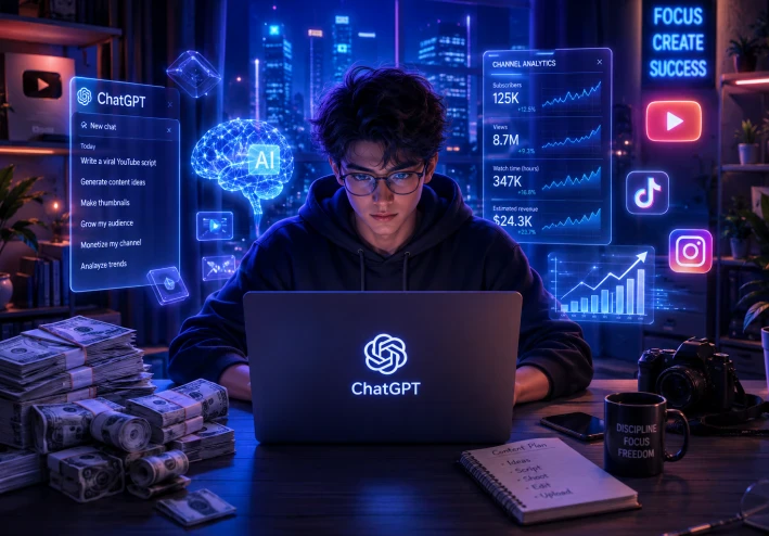 كيف تربح من ChatGPT في 2026 بدون خبرة وتبدأ من هاتفك فقط