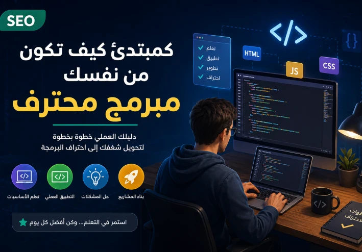 كمبتدئ كيف تكون من نفسك مبرمج محترف
