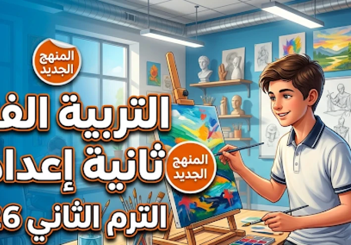 تحميل أفضل مذكرة تربية فنية تانية إعدادي ترم تاني 2026 PDF شرح ومراجعة كاملة