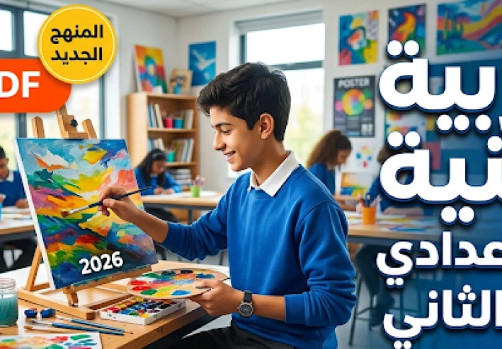 تحميل أفضل مذكرة تربية فنية أولى إعدادي ترم تاني 2026 PDF شرح ومراجعة كاملة
