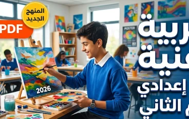 تحميل أفضل مذكرة تربية فنية أولى إعدادي ترم تاني 2026 PDF شرح ومراجعة كاملة