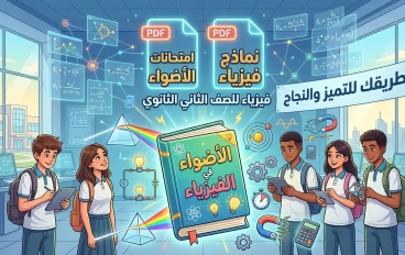 "تحميل نماذج امتحانات الأضواء فيزياء ثانية ثانوي PDF (الأسئلة والإجابات النموذجية)"