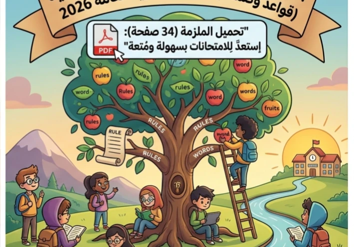 🔥 تحميل ملزمة شرح القواعد والكلمات في اللغة الإنجليزية للصف الثالث الثانوي 2026 PDF – مراجعة شاملة مجانية لن يخرج عنها الامتحان