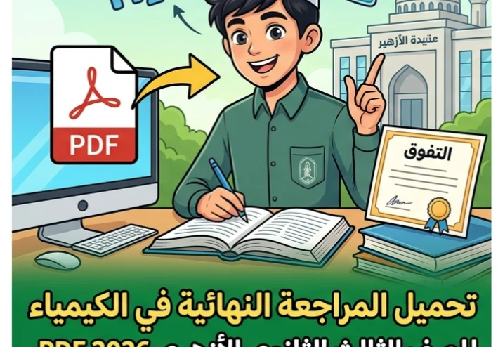 ⚠️ تحميل أقوى مراجعة نهائية كيمياء للصف الثالث الثانوي الأزهري 2026 PDF | مراجعة شاملة تضمن لك التفوق والدرجة النهائية