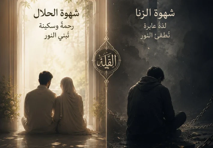 الفرقُ بين شهوةٍ تُعيدُ الإنسانَ إلى الله… وشهوةٍ تُسقطُه من نفسِه