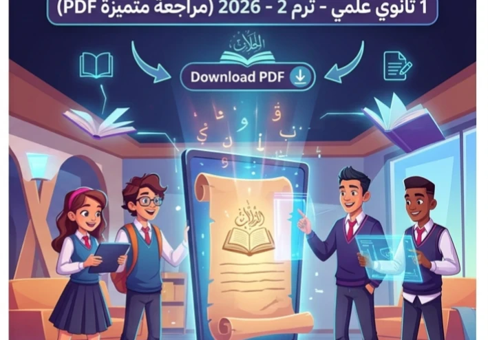 🏷️ تحميل مذكرة الخلاصة في الأدب والنصوص أولى ثانوي علمي ترم تاني 2026 PDF | أقوى مراجعة ليلة الامتحان