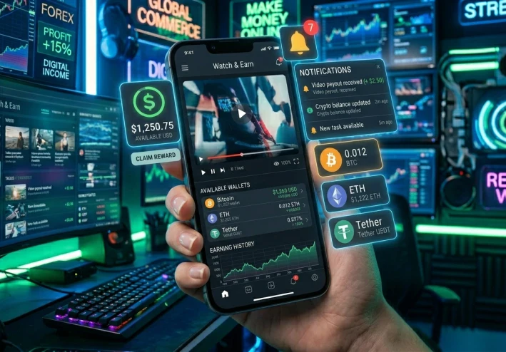 موقع جديد يدفع لك مقابل مشاهدة الفيديوهات (شرح كامل)