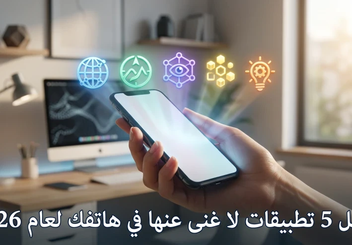 أفضل 5 تطبيقات لا غنى عنها في هاتفك لعام 2026.