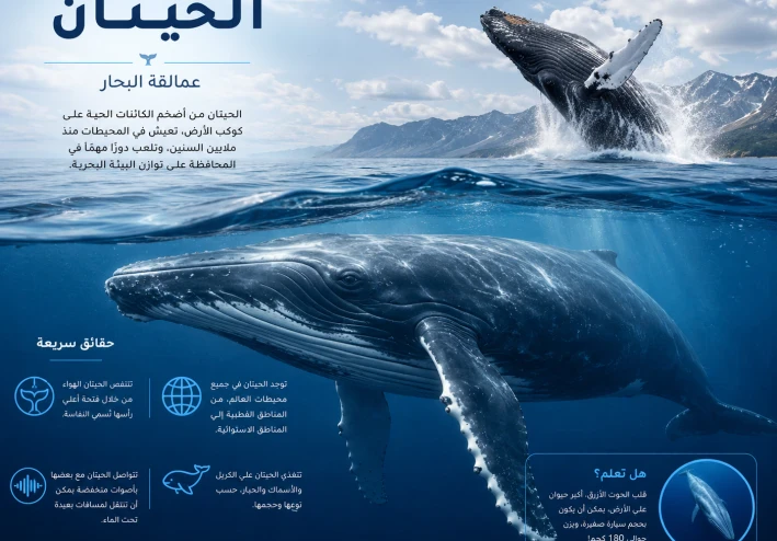 عمالقة المحيطات: أسرار وحياة الحيتان في أعماق البحار