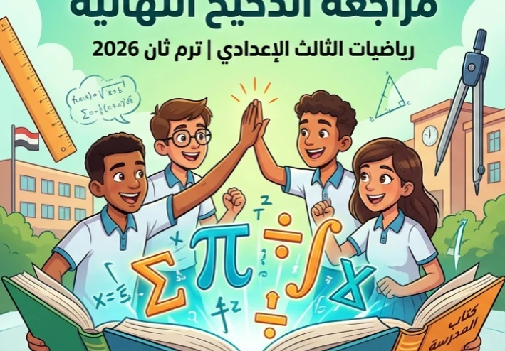 ⚠️ تحميل مراجعة الدحيح النهائية في الرياضيات للصف الثالث الإعدادي ترم ثاني 2026 PDF | أقوى مراجعة شاملة لضمان الدرجة النهائية