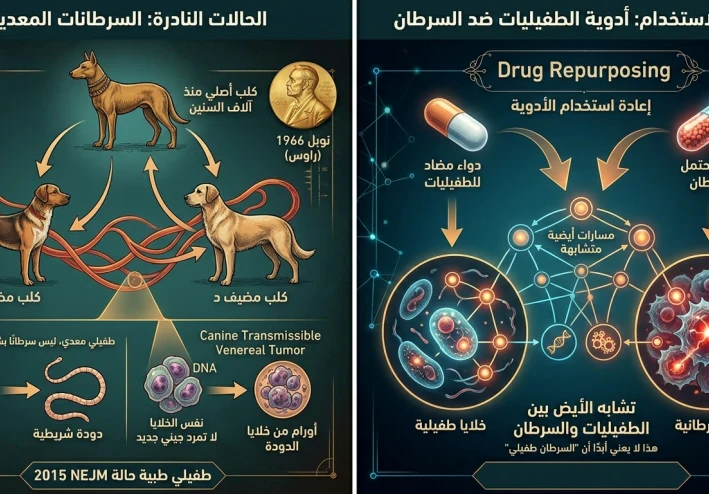 هل السرطان مرض خلوي جيني أم عدوى طفيلية؟