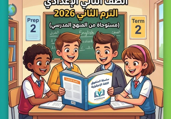 📙 تحميل أقوى مراجعة المتفوق في اللغة الإنجليزية للصف الثاني الإعدادي الترم الثاني 2026 PDF | بنك أسئلة شامل بالإجابات