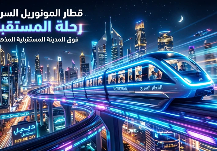 قطار المونوريل: مستقبل النقل الذكي وثورة المواصلات الحديثة