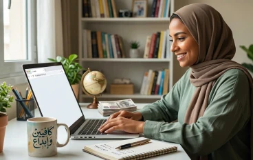 .تجربتي في العمل الحر من البيت وكسب المال بالدولار").