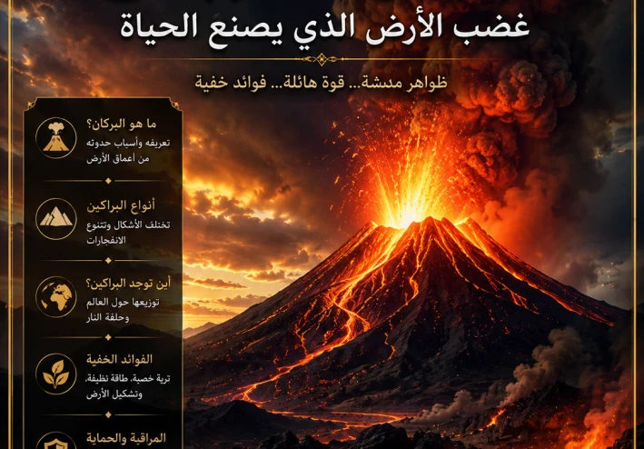 البراكين: غضب الأرض الذي يصنع الحياة