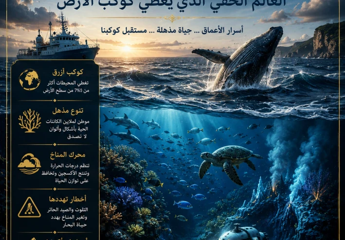 المحيطات: العالم الخفي الذي يغطي كوكب الأرض