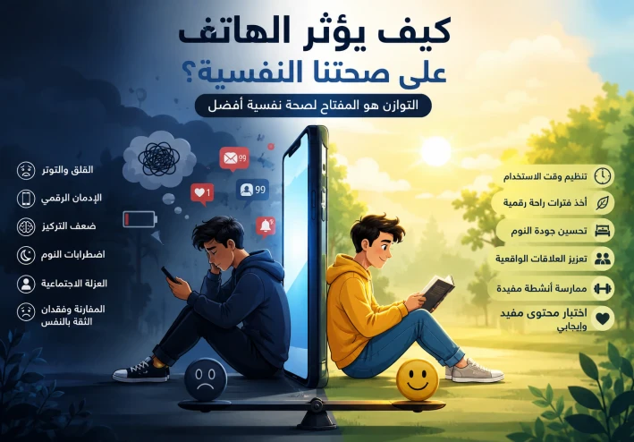 دليل التوازن الرقمي: رحلتك نحو استخدام واعٍ وحياة نفسية مستقرة