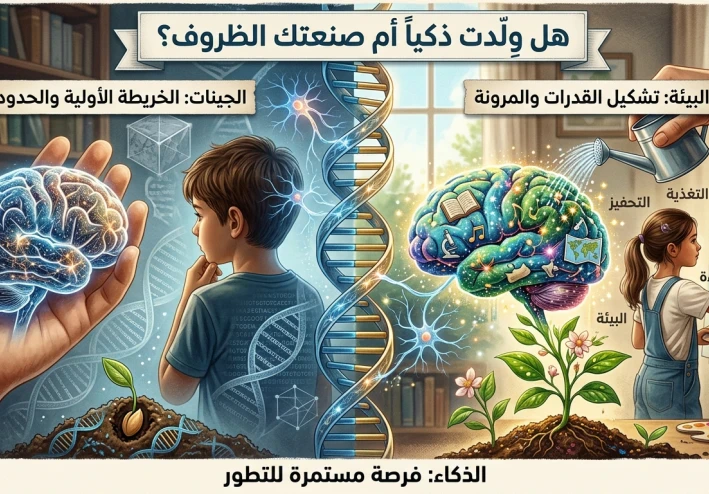هل وِلدت ذكياً أم صنعتك الظروف؟