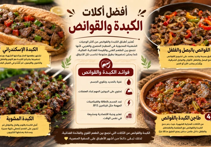 أفضل أكلات الكبدة والقوانص 🍲