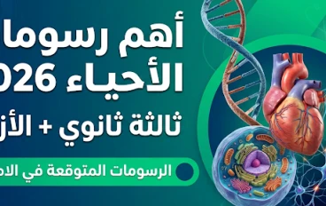 تحميل أهم رسومات الأحياء للصف الثالث الثانوي 2026 PDF | الرسومات المتوقعة في امتحان الثانوية العامة والأزهرية
