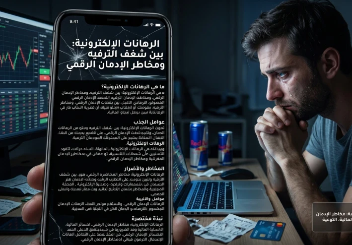 مخاطر المراهنات الإلكترونية