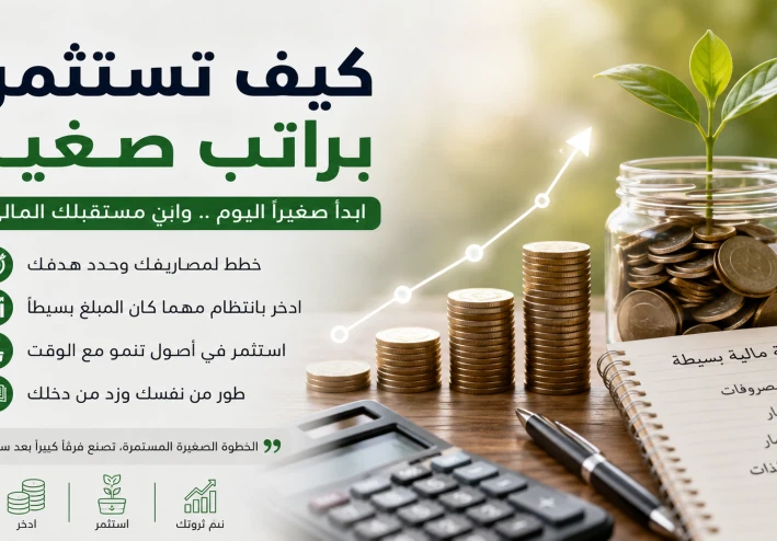 كيف تبدأ الاستثمار براتب صغير وتبني ثروة خطوة بخطوة؟