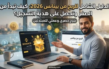 الدليل الشامل للربح من بينانس 2026: كيف تبدأ من الصفر وتحصل على هدية التسجيل؟