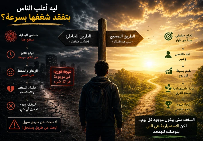 ليه أغلب الناس بتفقد شغفها بسرعة؟