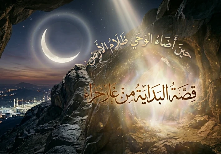 من ظلمات الجاهلية إلى نور الوحي: بداية الرسالة المحمدية في غار حراء