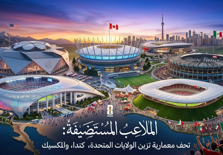 الملاعب المستضيفة لكأس العالم 2026: تحف معمارية تزين الولايات المتحدة، كندا، والمكسيك