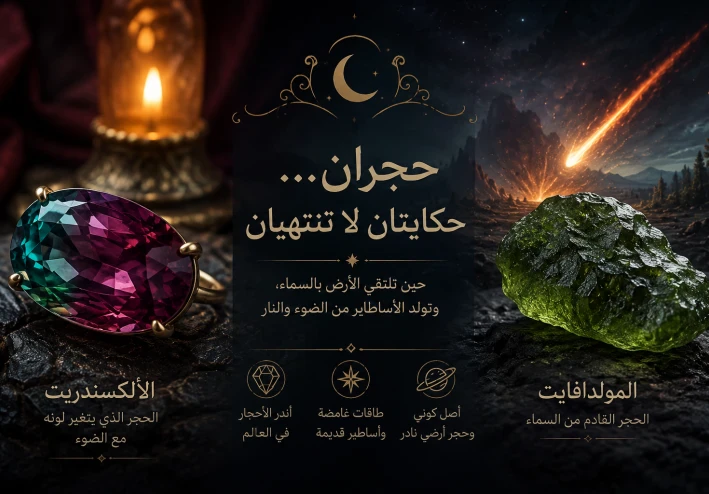 الحجر ذو الروحين… والحجر القادم من السماء 🌌