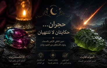 الحجر ذو الروحين… والحجر القادم من السماء 🌌