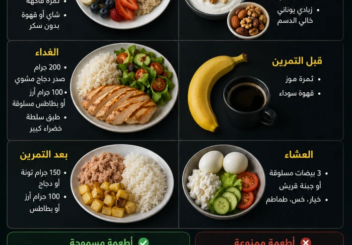 أفضل نظام غذائي للتنشيف وحرق الدهون مع الحفاظ على الكتلة العضلية 2026