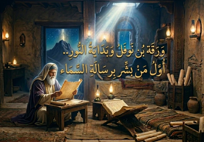 ورقة بن نوفل.. أول من أدرك نور النبوة وبشّر برسالة الإسلام