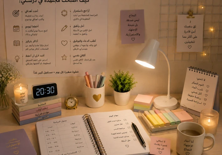 كيف أصبح مجتهدا  في الدراسة ؟