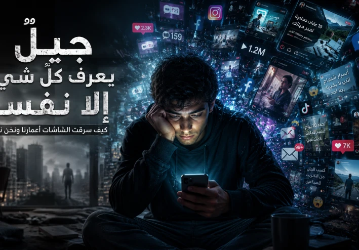 جيلٌ يعرف كلَّ شيء… إلا نفسه: كيف سرقت الشاشات أعمارنا ونحن نبتسم؟