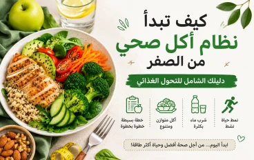 كيف تبدأ نظام أكل صحي من الصفر: دليلك الشامل للتحول الغذائي