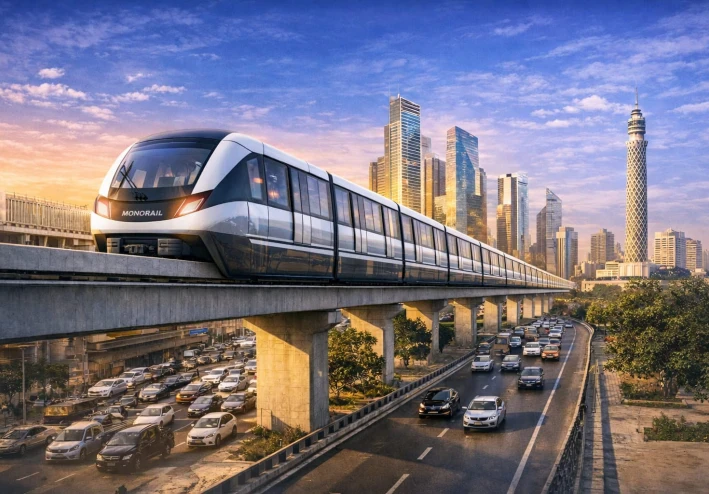 المونوريل المصري.. قطار المستقبل الذي يطير فوق زحمة القاهرة ويفتح أبواب العاصمة الجديدة!