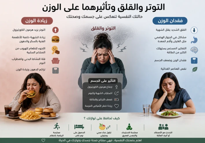 كيف يؤثر التوتر على الجسم؟