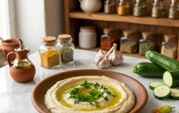 سلطة بابا غنوج بالكوسه