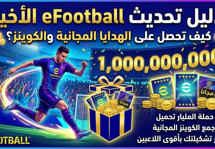 دليل تحديث eFootball: استمتع بحملة المليار تحميل واحصل على هدايا مجانية