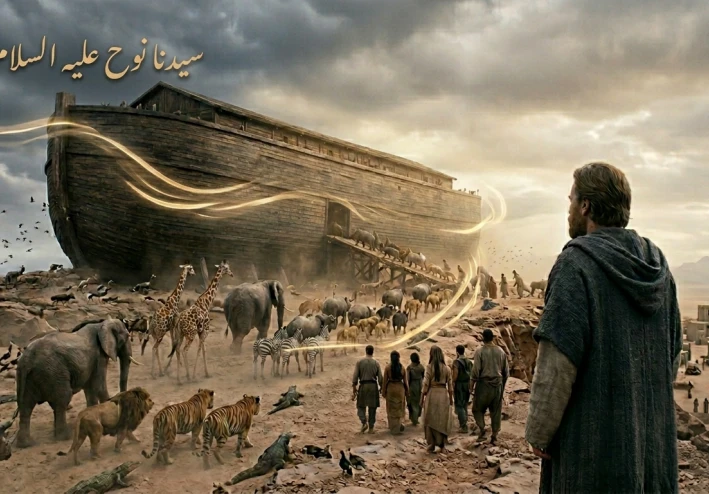 سفينة نوح و الطير و الحيوان