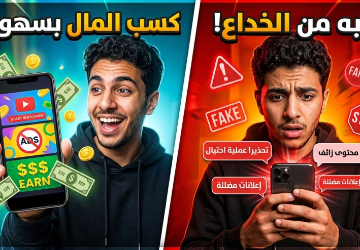 هل يمكنك حقًا الربح من مشاهدة الإعلانات؟ أفضل مواقع تدفع المال مقابل مشاهدة الفيديوهات والإعلانات في 2026"