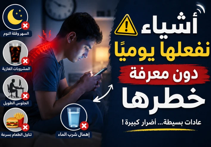 أشياء نفعلها يوميًا دون معرفة خطرها