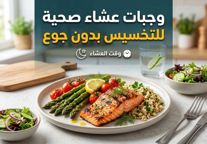 أفضل وجبات العشاء الصحية لخسارة الوزن بدون جوع