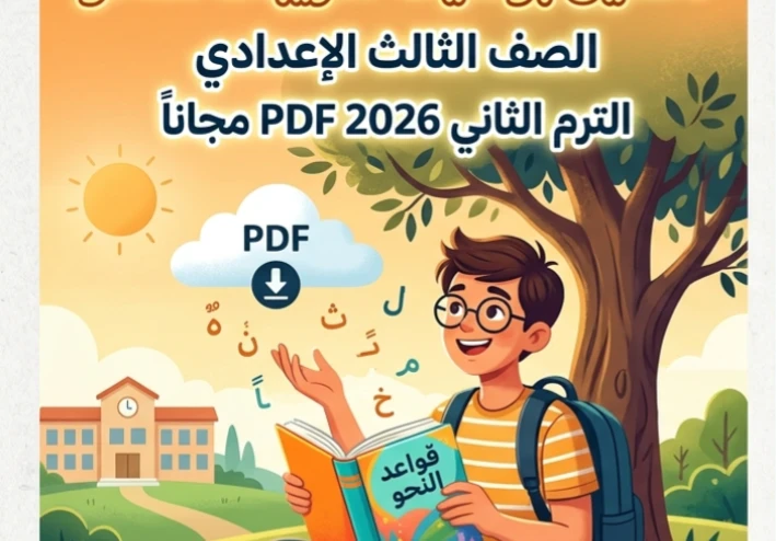 📥 تحميل أقوى بوكليت تدريبات النحو ثالثة إعدادي ترم ثاني 2026 PDF مجانًا لجميع الطلاب
