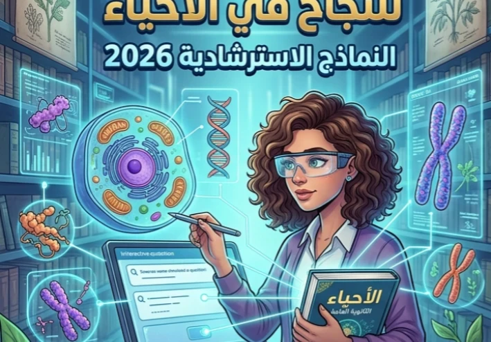 📒 النماذج الاسترشادية أحياء ثانوية عامة 2026 PDF بالإجابات | أقوى تدريب عملي يضمن لك التفوق في الامتحان