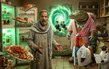 عم حسين والديك اللي بيشتغل دكتور